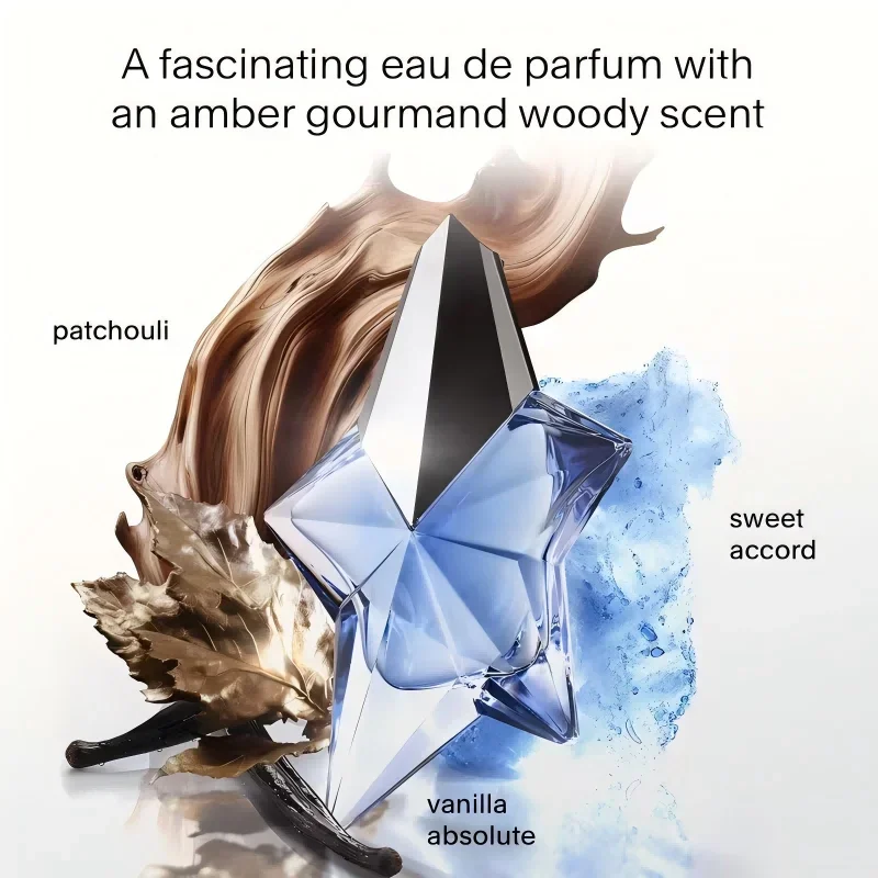 Perfume Fragrance For Women - ANGEL スターシェイプ オードパルファム 女性用、ラグジュアリークリスタルガラスボトル香水スプレー、長続きする香りの彼女へのギフト、50ml / 1.7