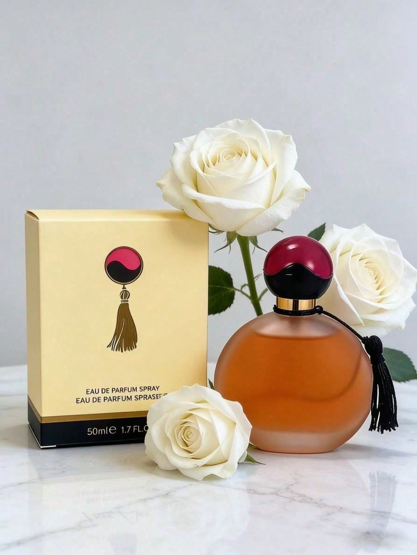 Perfume Fragrance For Women - ヴィンテージタッセルラウンドキャップユニセックスオードパルファム、長時間持続するウッディオリエンタルフレグランス、ラグジュアリーギフト香水（男女兼用）