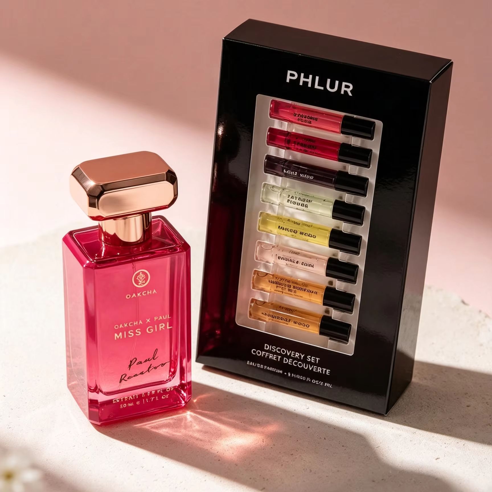 Perfume Fragrance Discovery Set - OAKCHA 2個入り女性用フレグランスギフトセット、ミスガール エクストレ・ド・パルファム ディスカバリー ミニ香水コレクション付き、50ML +