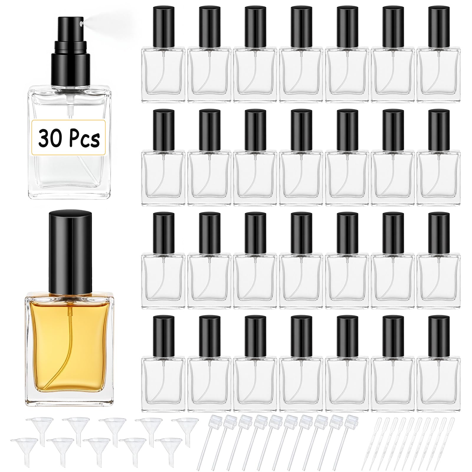 高品質な30個の15ml透明ガラス香水スプレーボトル、包装ツ - Perfume Fragrance House のレビューと価格