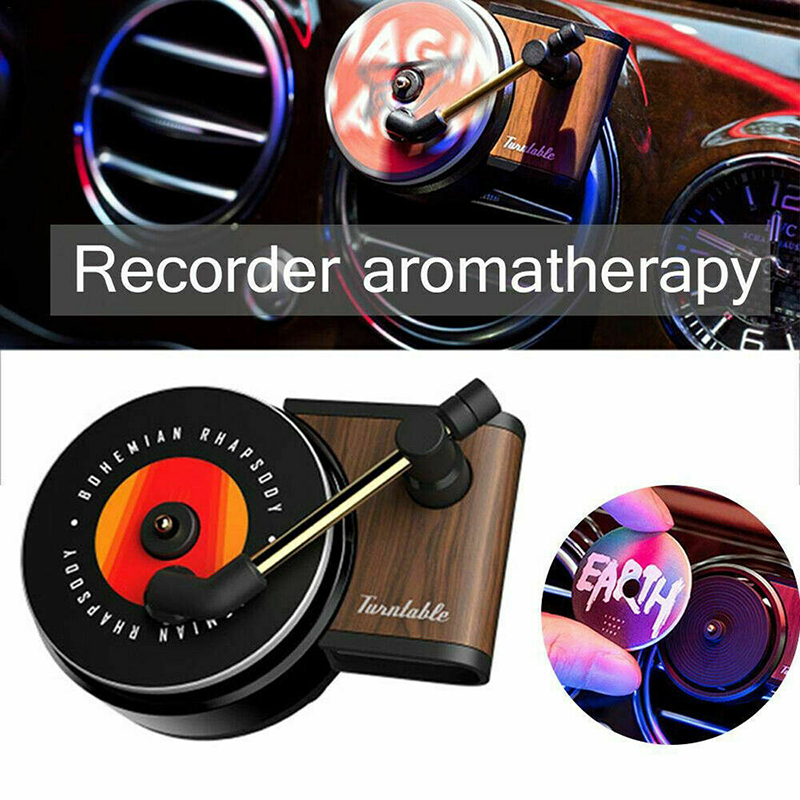 レコードプレーヤーデザイン車の香水クリップ芳香剤自動エアベン - Best Perfume Fragrance のレビューと価格