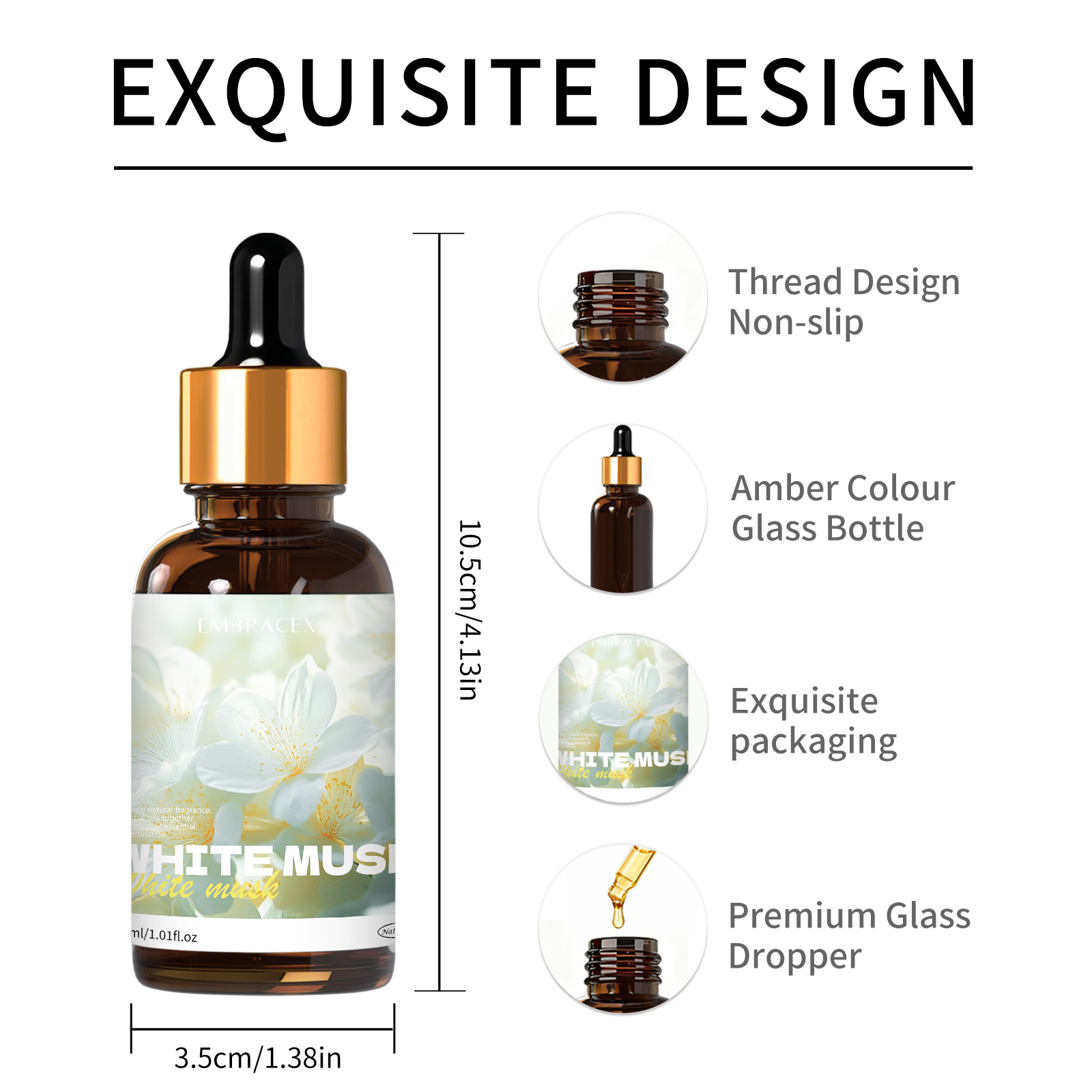 30ml ホワイトムスク エッセンシャルオイル カー用品、デ - Musk White Oil のレビューと価格